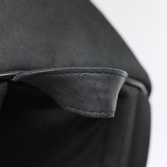 SAINT LAURENT Classic Hunter Backpack Canvas Black Silver Auth yk14364V