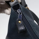 GUCCI Shoulder Bag Leather Navy Gold 001 090 0729 Auth yk14384-18