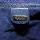 GUCCI Shoulder Bag Leather Navy Gold 001 090 0729 Auth yk14384-19
