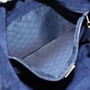 GUCCI Shoulder Bag Leather Navy Gold 001 090 0729 Auth yk14384-11