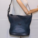 GUCCI Shoulder Bag Leather Navy Gold 001 090 0729 Auth yk14384-22