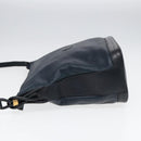 GUCCI Shoulder Bag Leather Navy Gold 001 090 0729 Auth yk14384-3