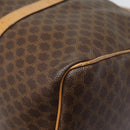 CELINE Macadam Canvas Boston Bag PVC Leather Brown Auth yk14397-14
