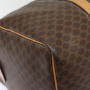 CELINE Macadam Canvas Boston Bag PVC Leather Brown Auth yk14397-15