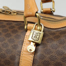 CELINE Macadam Canvas Boston Bag PVC Leather Brown Auth yk14397-10