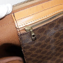CELINE Macadam Canvas Boston Bag PVC Leather Brown Auth yk14397-22