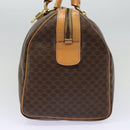 CELINE Macadam Canvas Boston Bag PVC Leather Brown Auth yk14397-3
