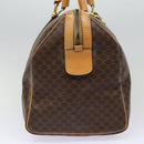 CELINE Macadam Canvas Boston Bag PVC Leather Brown Auth yk14397-4
