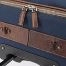 PRADA Suitcase Nylon Leather Navy Brown Auth yk14443-15