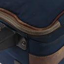 PRADA Suitcase Nylon Leather Navy Brown Auth yk14443-19
