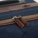 PRADA Suitcase Nylon Leather Navy Brown Auth yk14443-26
