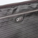 PRADA Suitcase Nylon Leather Navy Brown Auth yk14443-28