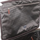 PRADA Suitcase Nylon Leather Navy Brown Auth yk14443-29