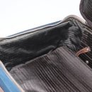 PRADA Suitcase Nylon Leather Navy Brown Auth yk14443-33