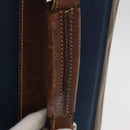 PRADA Suitcase Nylon Leather Navy Brown Auth yk14443-14