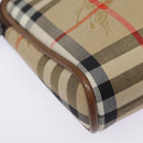 Burberrys Nova Check Hand Bag Canvas Beige Auth yk14515-9