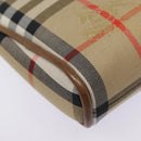 Burberrys Nova Check Hand Bag Canvas Beige Auth yk14515-15