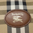 Burberrys Nova Check Hand Bag Canvas Beige Auth yk14515-17