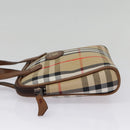 Burberrys Nova Check Hand Bag Canvas Beige Auth yk14515-3
