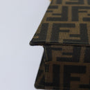 FENDI Zucca Canvas Handtasche Gold Schwarz Braun Auth yk14520A-17
