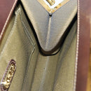 FENDI Zucca Canvas Handtasche Gold Schwarz Braun Auth yk14520A-19