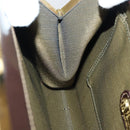 FENDI Zucca Canvas Handtasche Gold Schwarz Braun Auth yk14520A-20
