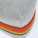 HERMES Brid A Black Hand Bag Wool Gray Silver Auth yk14563A-11