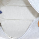 HERMES Brid A Black Hand Bag Wool Gray Silver Auth yk14563A-15