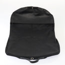 LOEWE Anagram Garment Cover Nylon Leather Black Silver Auth yk14584-10