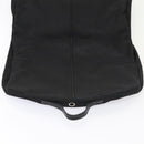 LOEWE Anagram Garment Cover Nylon Leather Black Silver Auth yk14584-19