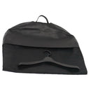 LOEWE Anagram Garment Cover Nylon Leather Black Silver Auth yk14584-1