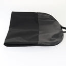LOEWE Anagram Garment Cover Nylon Leather Black Silver Auth yk14584-3