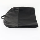 LOEWE Anagram Garment Cover Nylon Leather Black Silver Auth yk14584-4