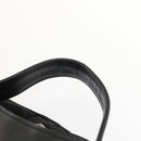 LOEWE Anagram Garment Cover Nylon Leather Black Silver Auth yk14584-8