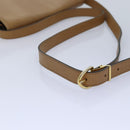 Christian Dior Honeycomb Canvas Shoulder Bag PVC Leather Black Gold Auth yk14590-7