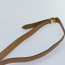 Christian Dior Honeycomb Canvas Shoulder Bag PVC Leather Black Gold Auth yk14590-8