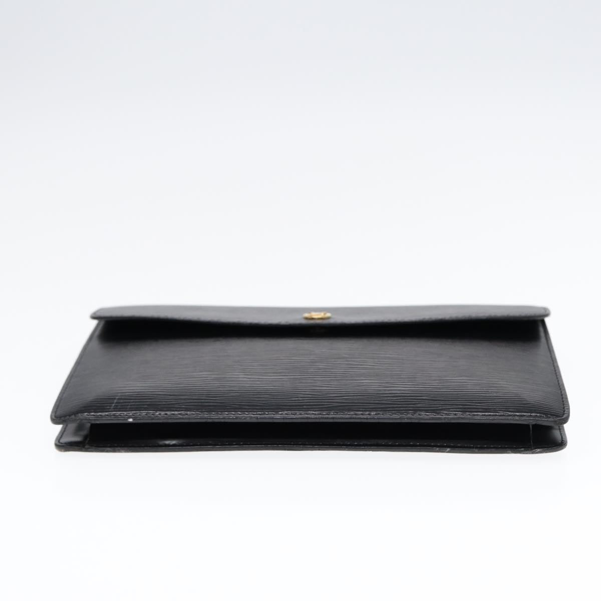 LOUIS VUITTON Epi Montaigne 27 Clutch Bag Black M52652 LV Auth yk14592