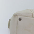 CHANEL Matelasse Chain Shoulder Bag Caviar Skin White Silver CC Auth yk14601-14