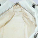 CHANEL Matelasse Chain Shoulder Bag Caviar Skin White Silver CC Auth yk14601-19