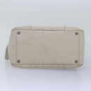 CHANEL Matelasse Chain Shoulder Bag Caviar Skin White Silver CC Auth yk14601-5