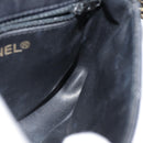 CHANEL Bicolore Turn Lock Chain Waist bag Leather Black Gold CC Auth yk14627-19