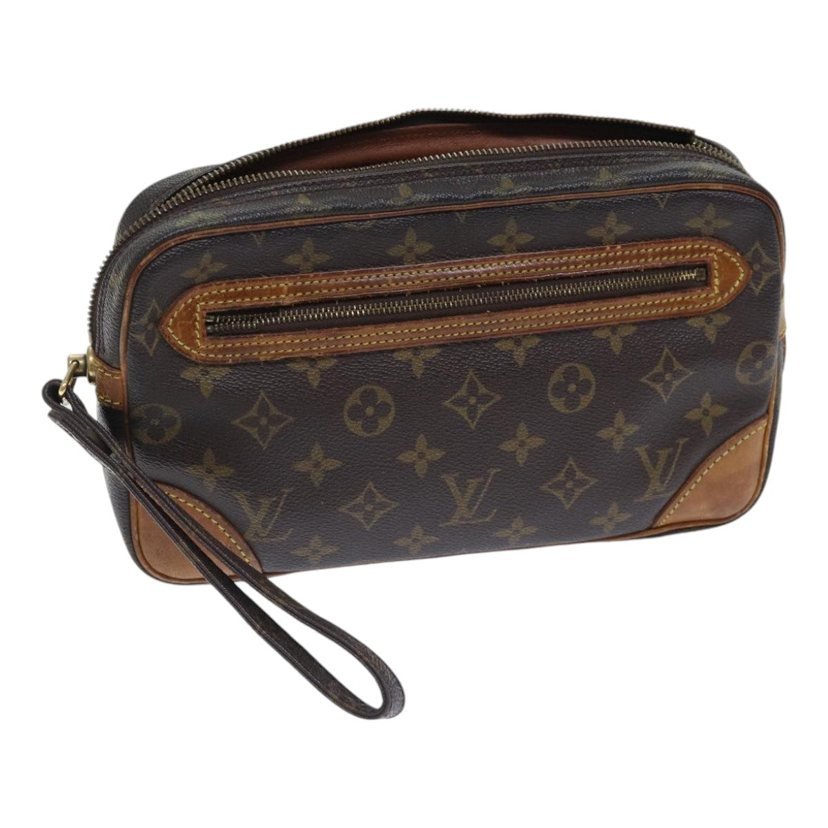 LOUIS VUITTON Monogram Marly Dragonne GM Clutch Bag M51825 LV Auth yk14692