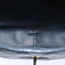 CHANEL Matelasse Turn Lock Chain Shoulder Bag Leather Black Gold CC Auth yk14695-11