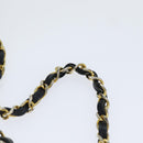 CHANEL Matelasse Turn Lock Chain Shoulder Bag Leather Black Gold CC Auth yk14695-8