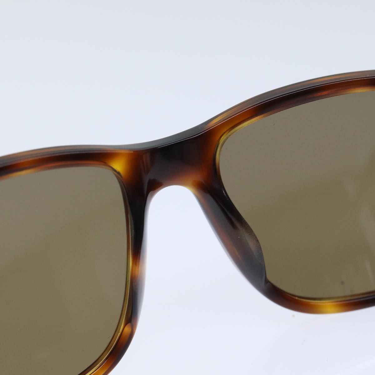 CHANEL Sunglasses plastic Brown Gold CC Auth yk14743