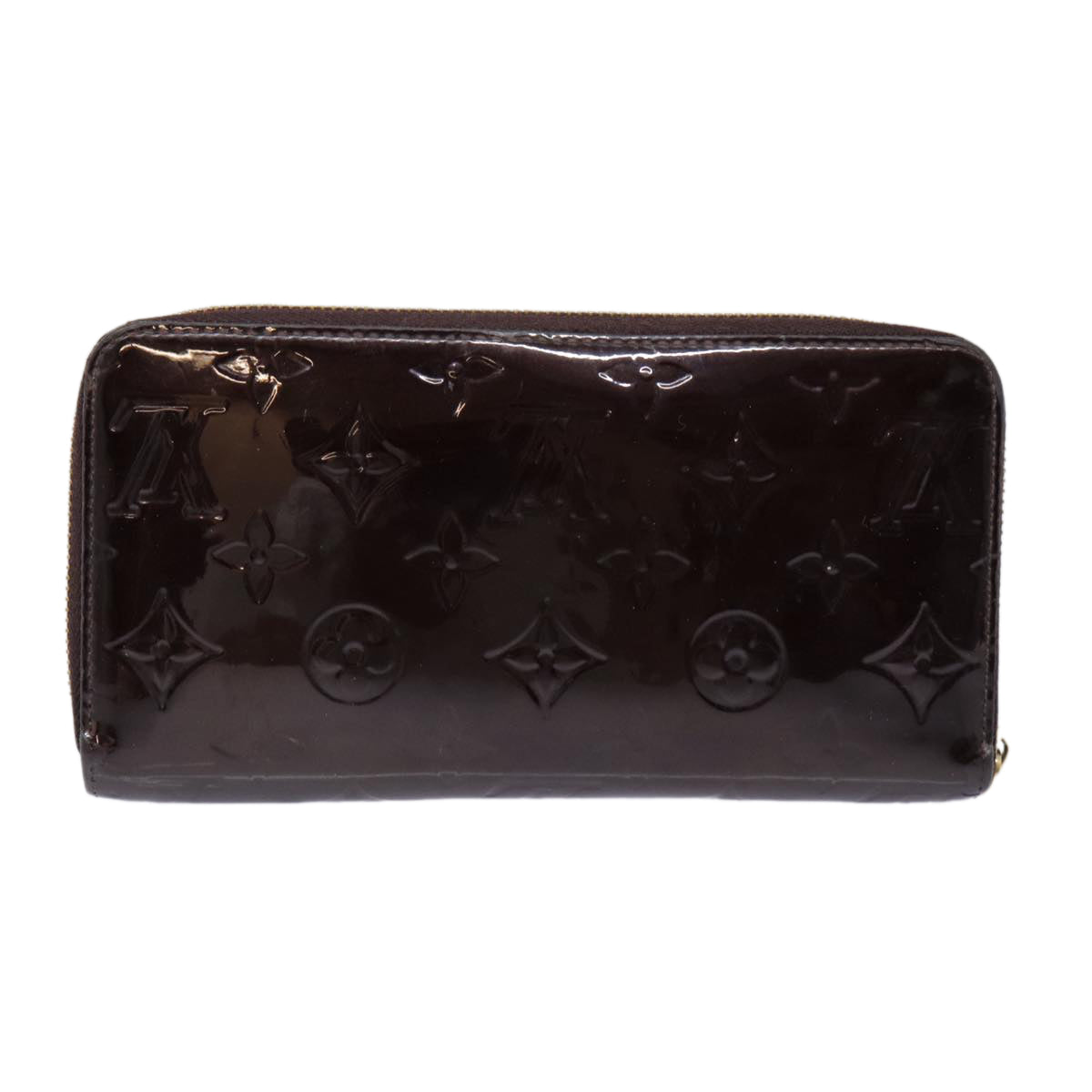 LOUIS VUITTON Monogram Vernis Zippy Wallet Wallet Amarante M93522 Auth yk14773 - 0