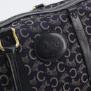 CELINE C Sulky Boston Bag Canvas Leer Navy Goud Auth yk14797-18
