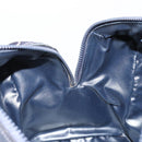 CELINE C Sulky Boston Bag Canvas Leer Navy Goud Auth yk14797-21