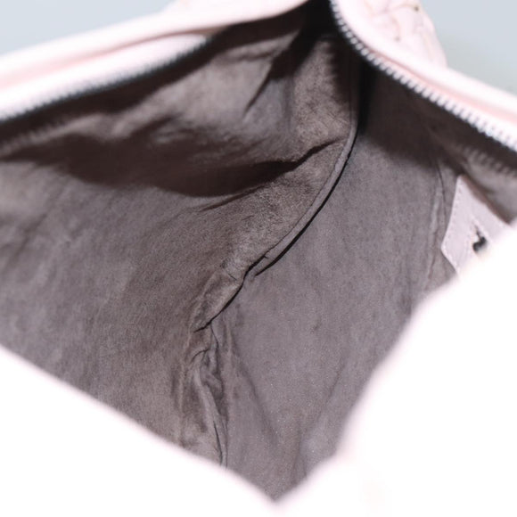 BOTTEGA VENETA INTRECCIATO Hobo Shoulder Bag Leather Pink Auth yk14854AM