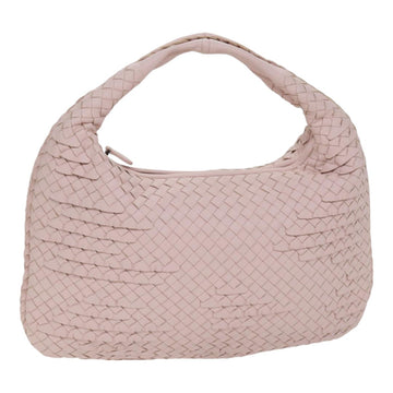 BOTTEGA VENETA INTRECCIATO Hobo Shoulder Bag Leather Pink Auth yk14854AM
